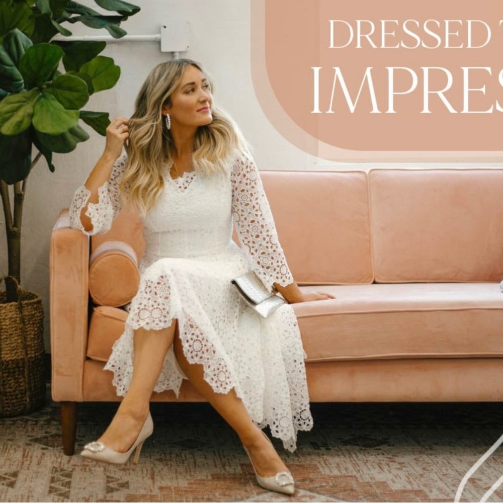 NEW White Lace Ivy City Co Dress